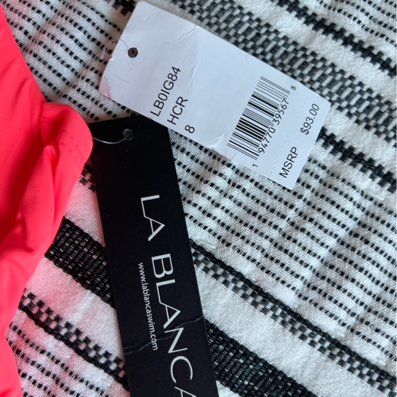 NWT LA BLANCA women’s tankini top size 8. - Picture 2 of 3